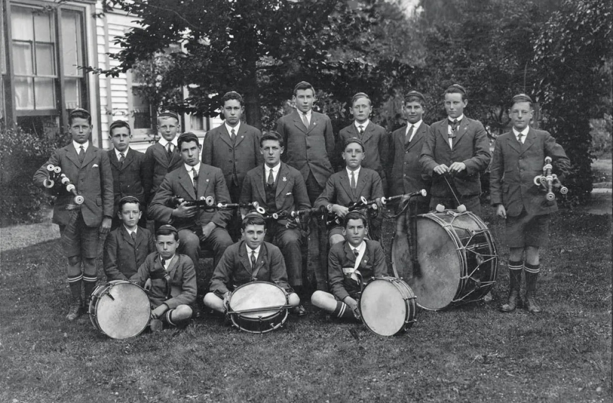 pipe band 1920 portrait A