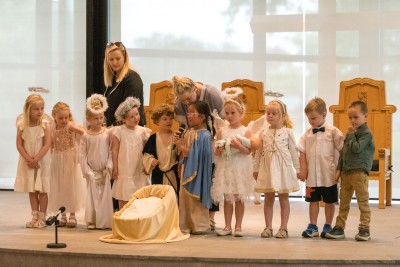 Children performing in the 2022 Nativity Play.